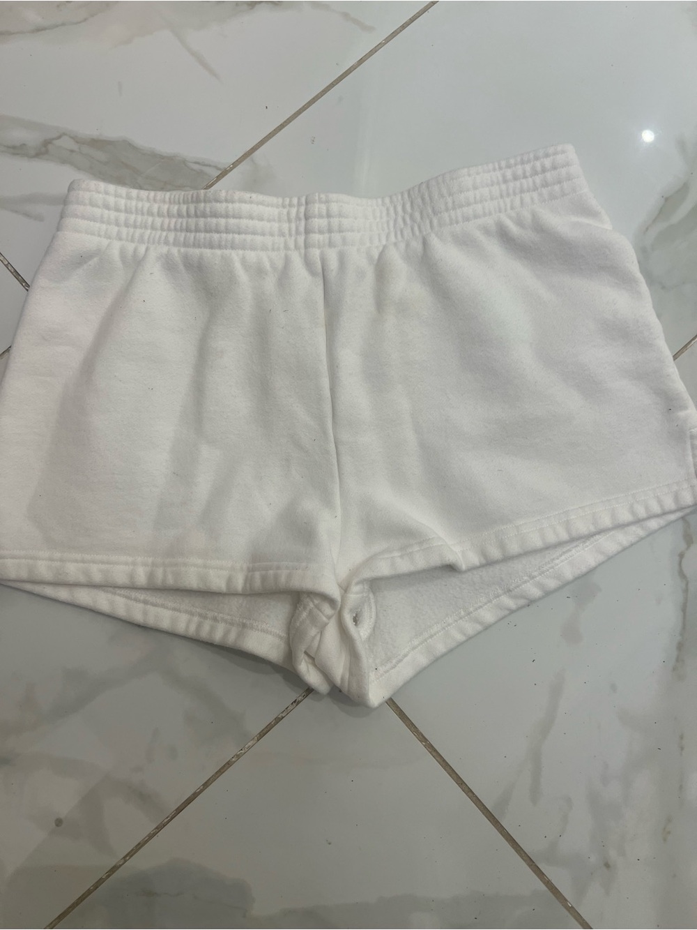 TNA White Athletic Stretch Shorts